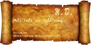 Méhész Dénes névjegykártya
